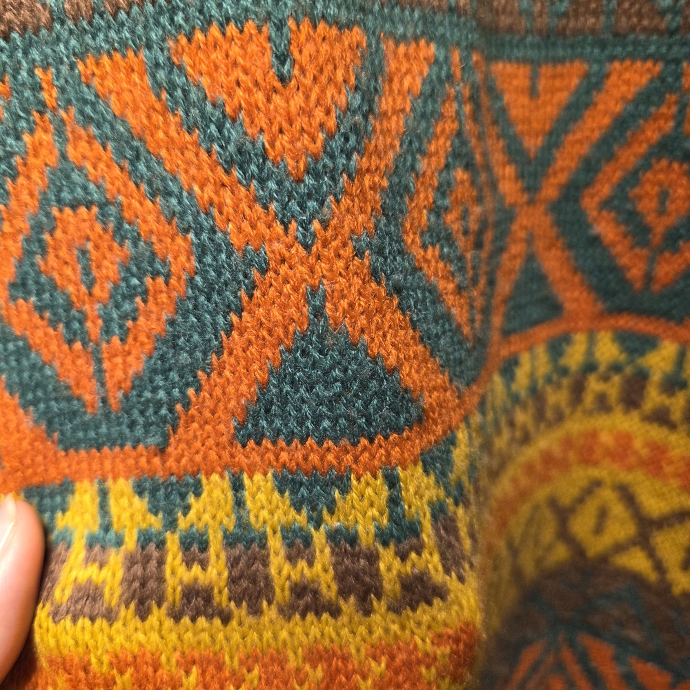 Colorful Geometric Patterned Scarf - Picture 3 of 3